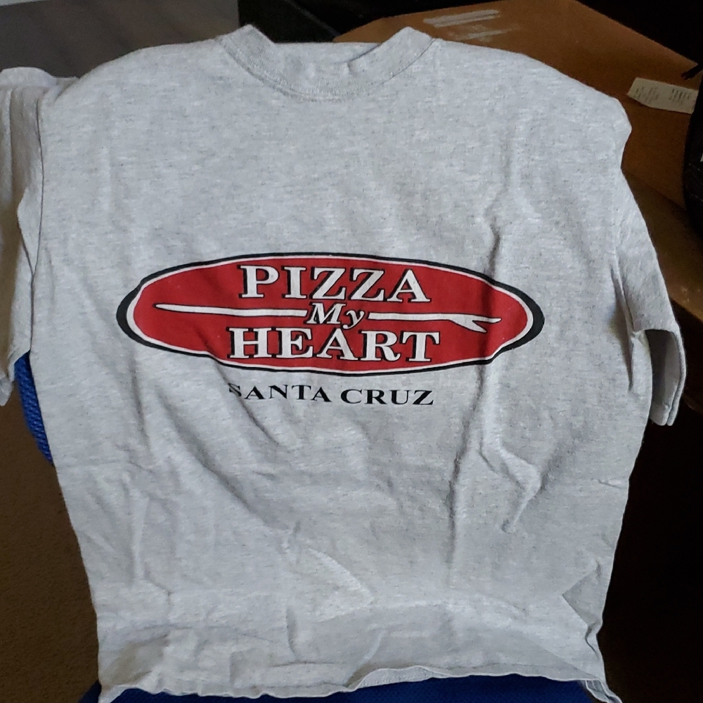 Port and Company Gray Tee with Red and Black Print